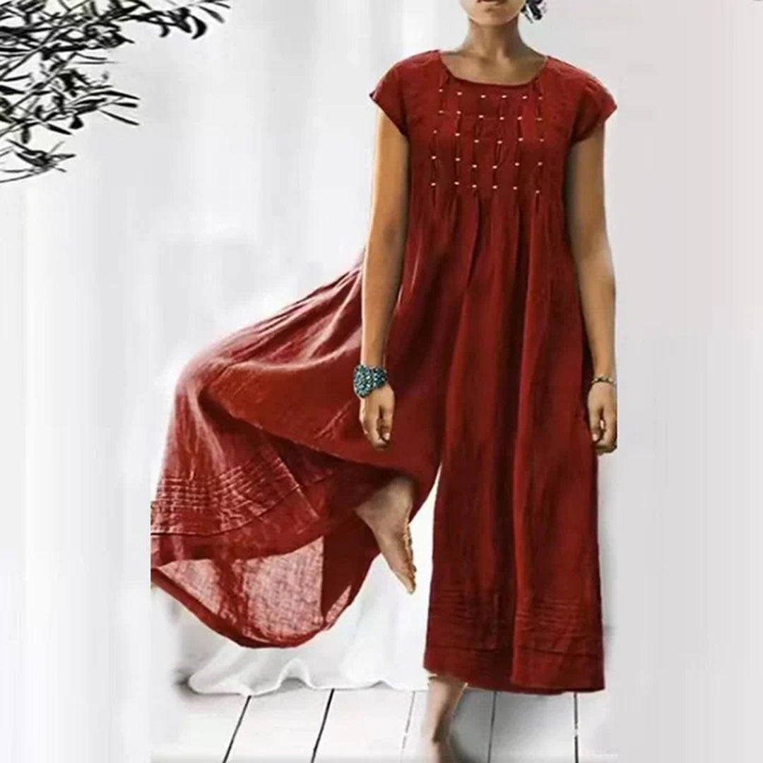 Maxi Dress in Lino | Elegante & Boho | Stile Naturale