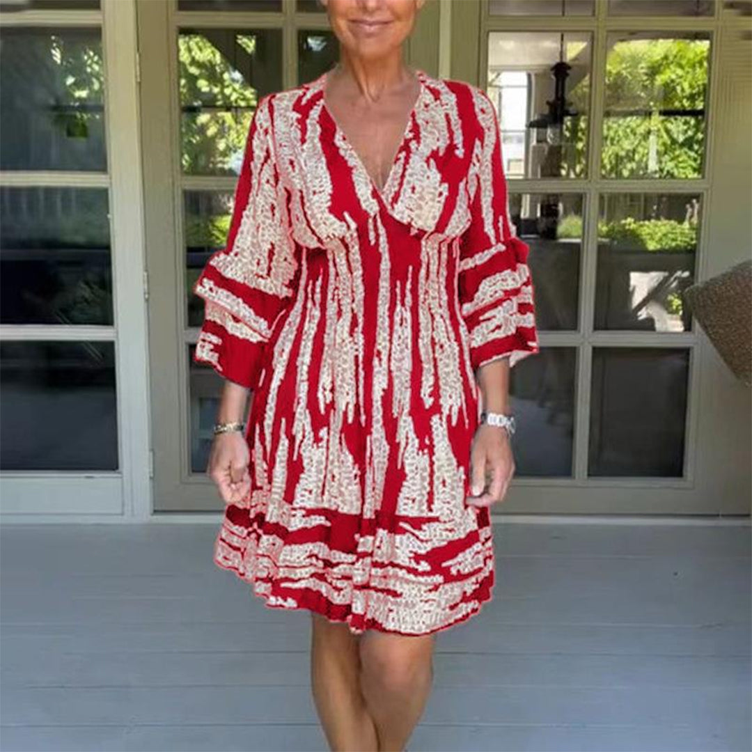 Mini Dress Boho | Stampa Astratta | Flowy & Chic
