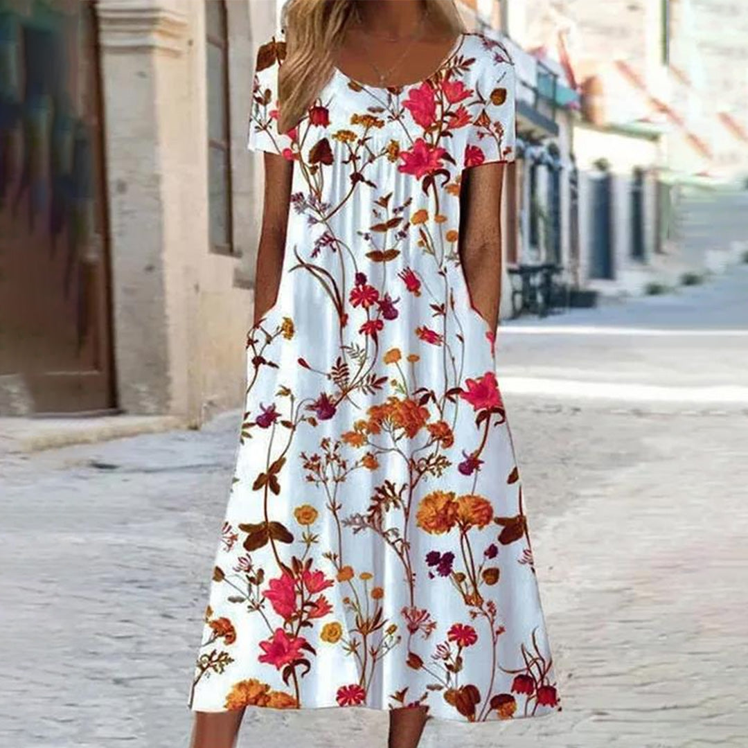 Abito Lungo Floreale | Romantico | Fresco & Femminile