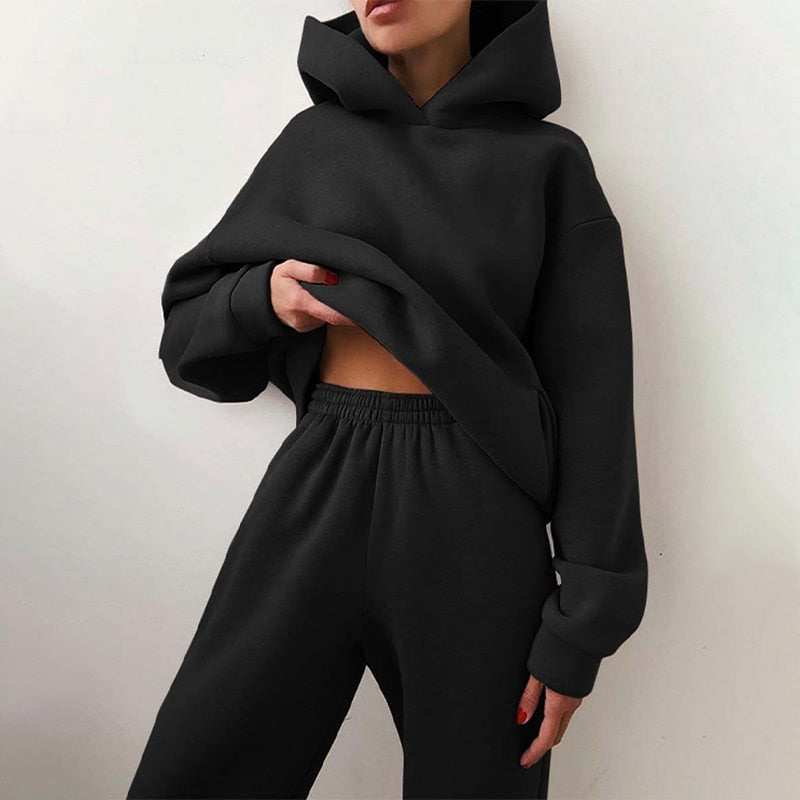 Set felpa e pantaloni oversize