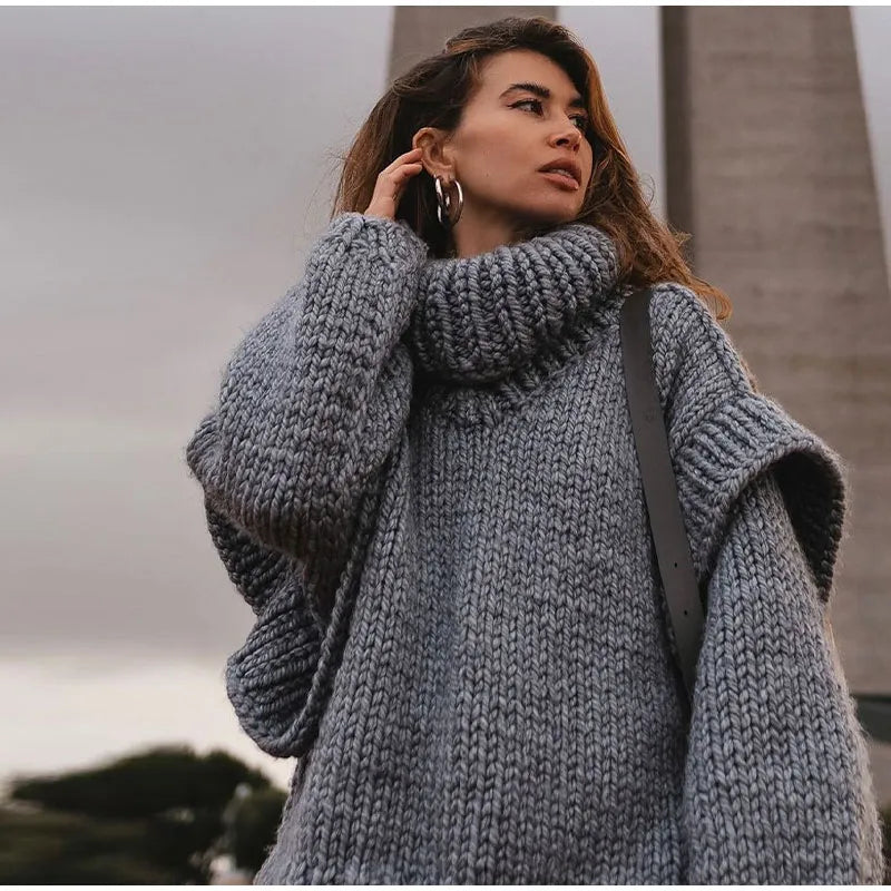 Maglione Oversize | Collo Alto | Maglia Chunky Invernale