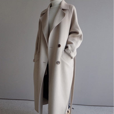Cappotto lungo doppiopetto oversize