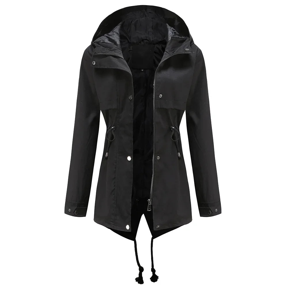 Giacca Impermeabile con Cappuccio | Stile Casual & Funzionale | Perfetta per la Mezza Stagione