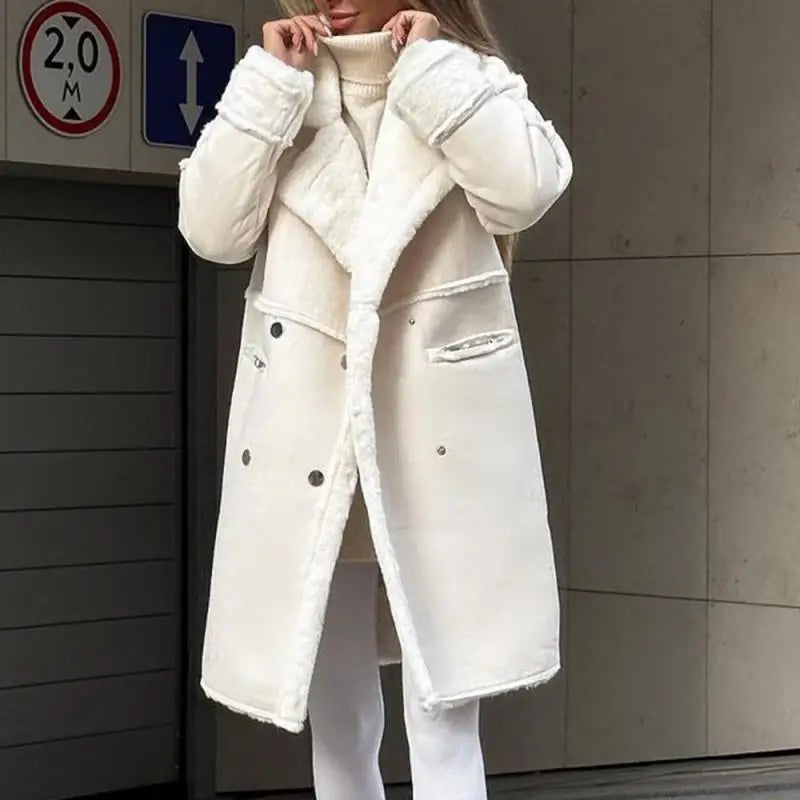 Cappotto Effetto Montone Foderato