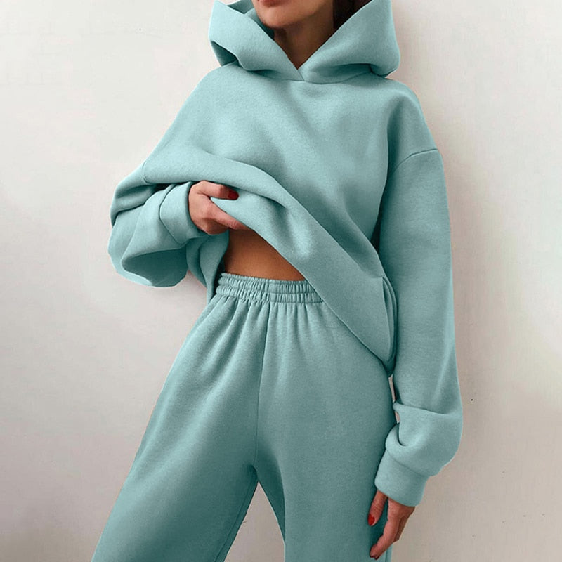 Set felpa e pantaloni oversize
