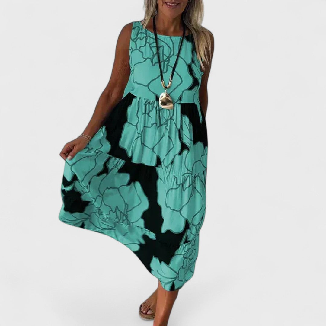 Vestito Estivo Floreale Midi