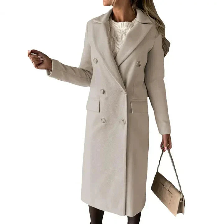 Cappotto Lungo Doppiopetto | Eleganza Classica | Look Professionale