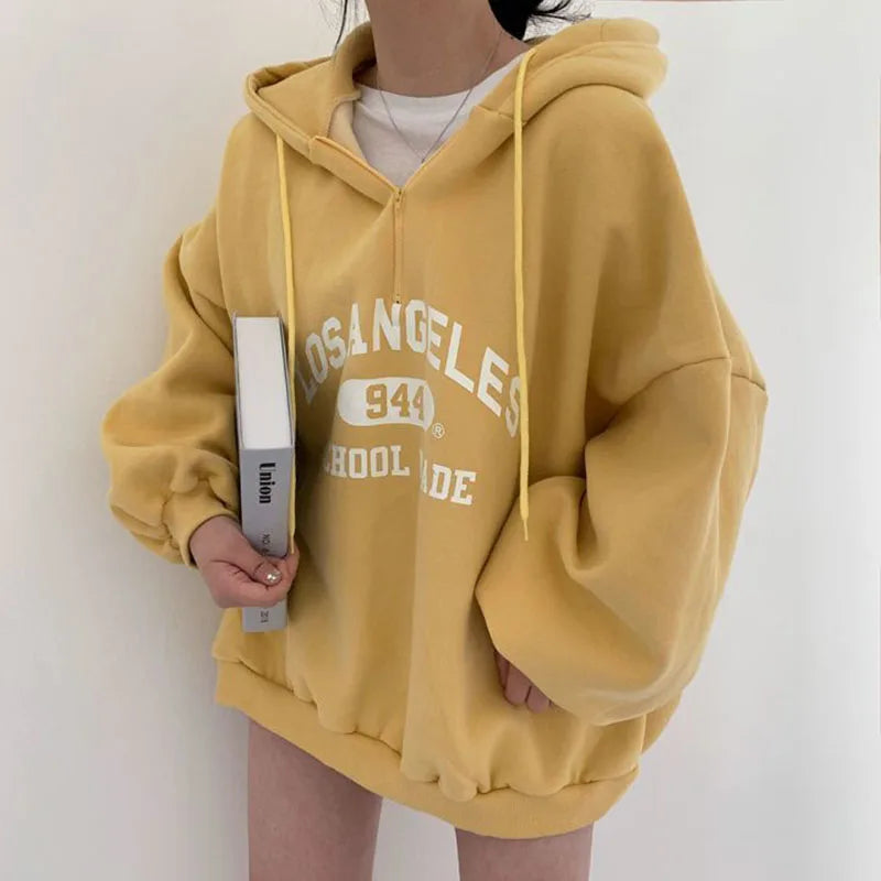 Felpa Oversize | Cappuccio e Stampa | Comoda e Trendy