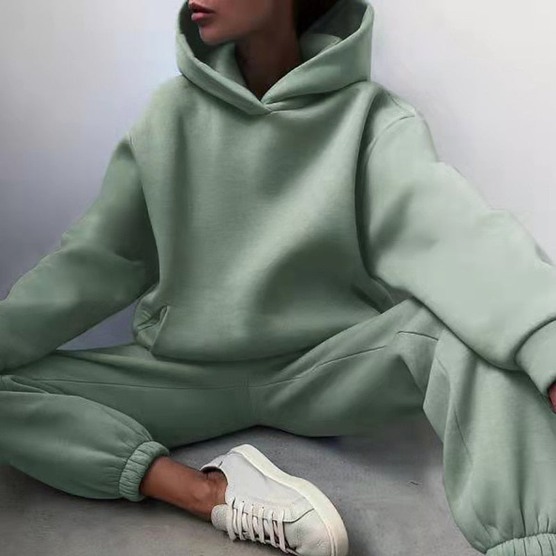 Set felpa e pantaloni oversize