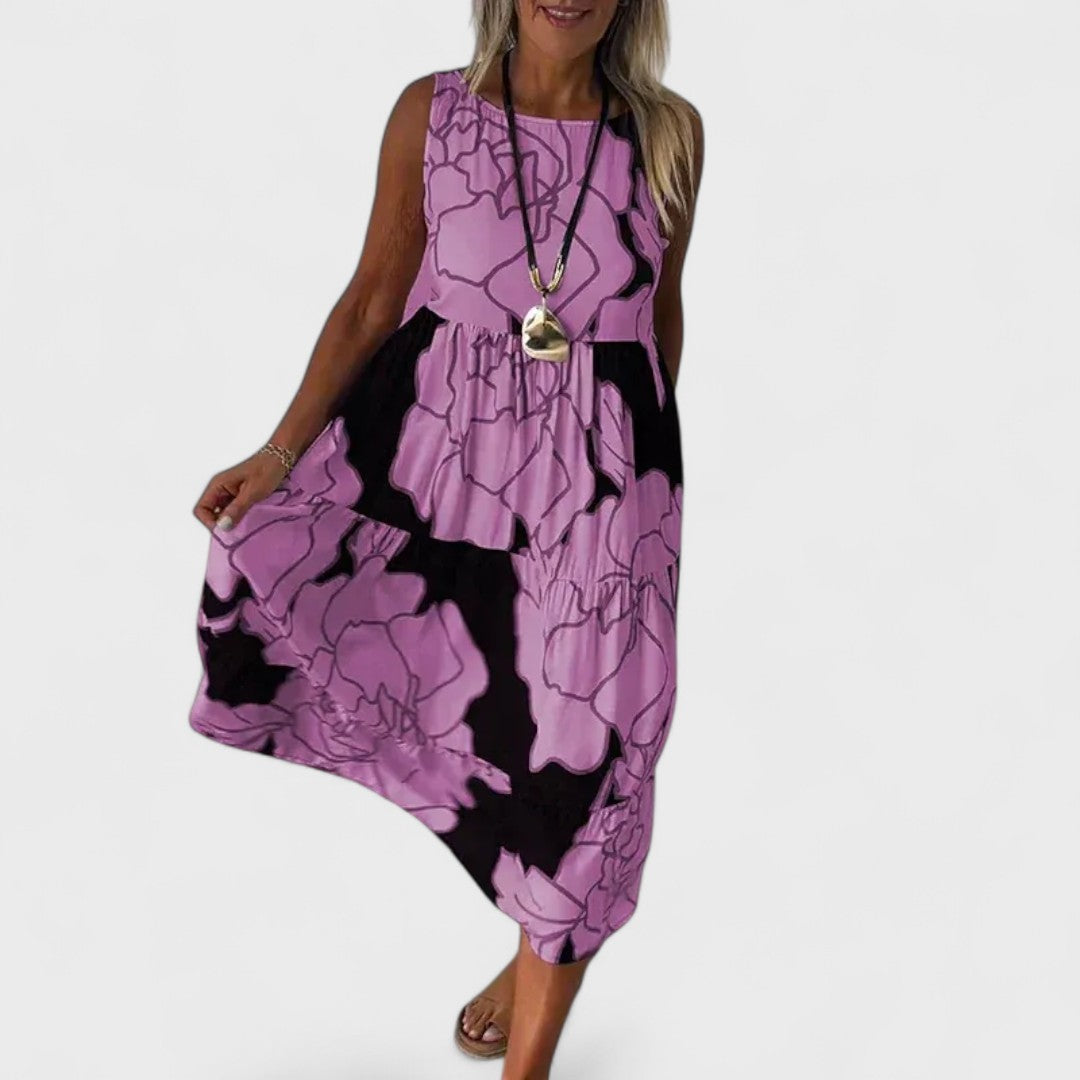 Vestito Estivo Floreale Midi