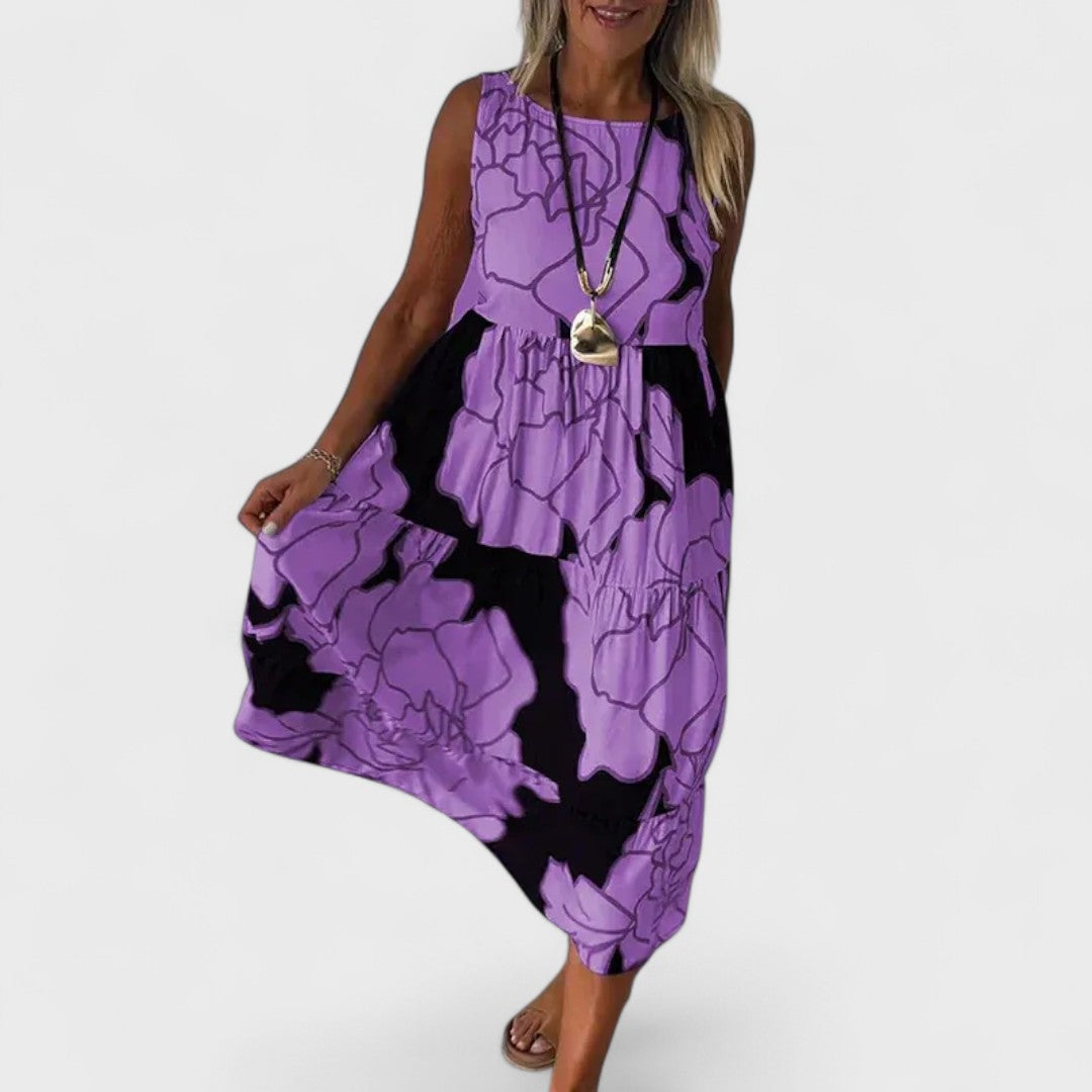 Vestito Estivo Floreale Midi