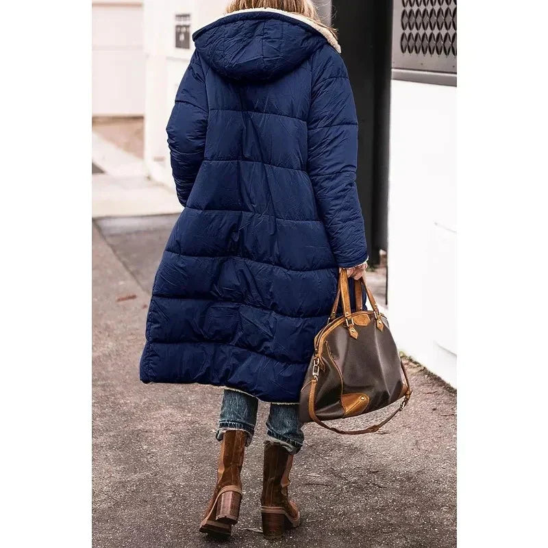 Cappotto Reversibile Imbottito con Pelliccia