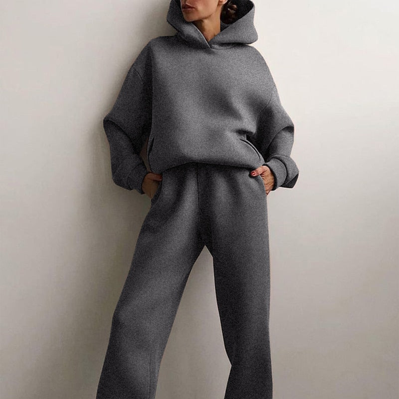 Set felpa e pantaloni oversize