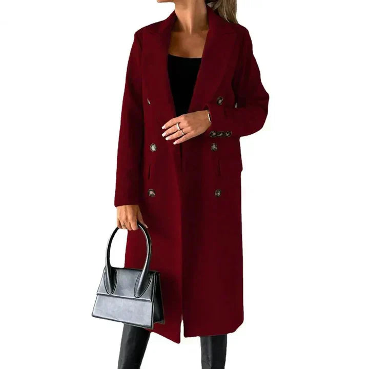 Cappotto Lungo Doppiopetto | Eleganza Classica | Look Professionale