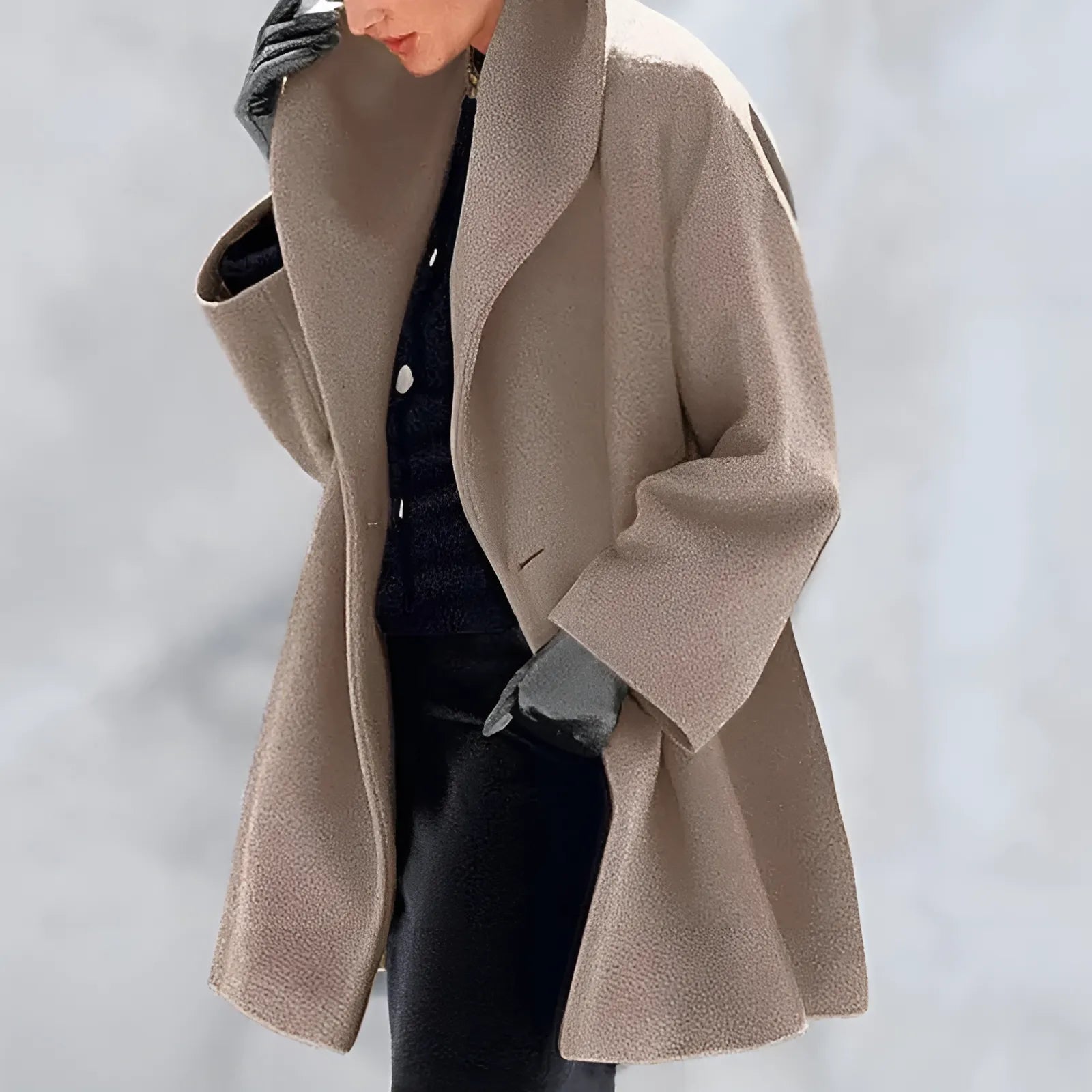 Cappotto Corto con Collo Alto | Caldo & Sofisticato | Stile Elegante