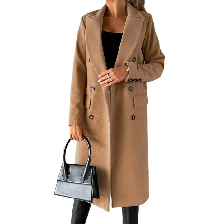 Cappotto Lungo Doppiopetto | Eleganza Classica | Look Professionale