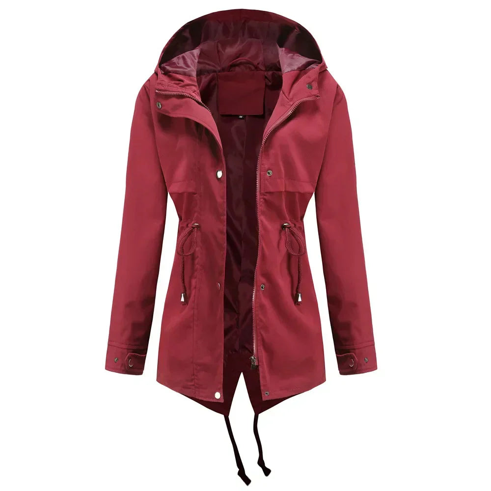 Giacca Impermeabile con Cappuccio | Stile Casual & Funzionale | Perfetta per la Mezza Stagione