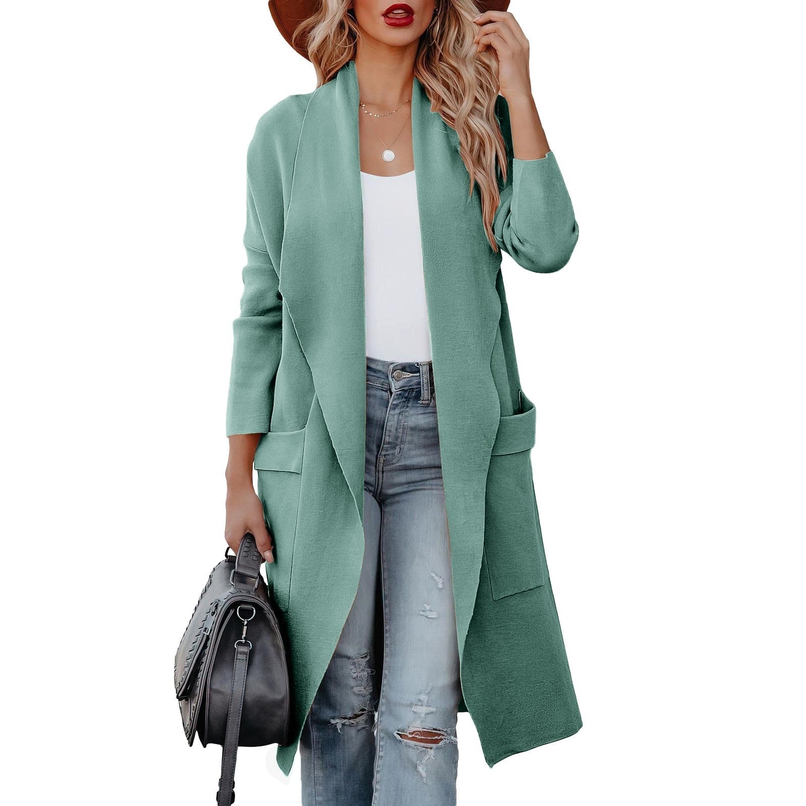 Cardigan Lungo Aperto | Maglia Morbida | Casual Chic Quotidiano