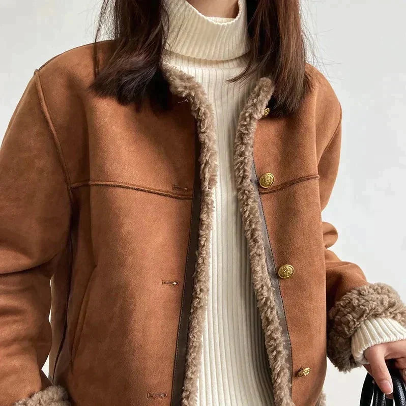 Giacca in Shearling | Calda ed Elegante | Essenziale Per l'inverno