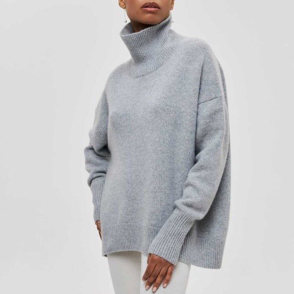 Maglione a Collo Alto | Maniche Corte | Stile Moderno e Chic