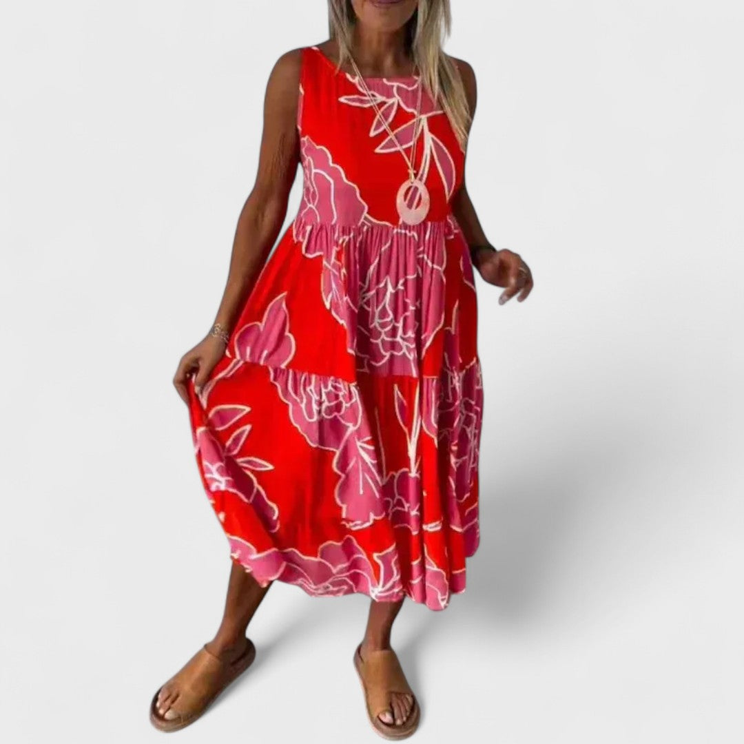 Vestito Estivo Floreale Midi