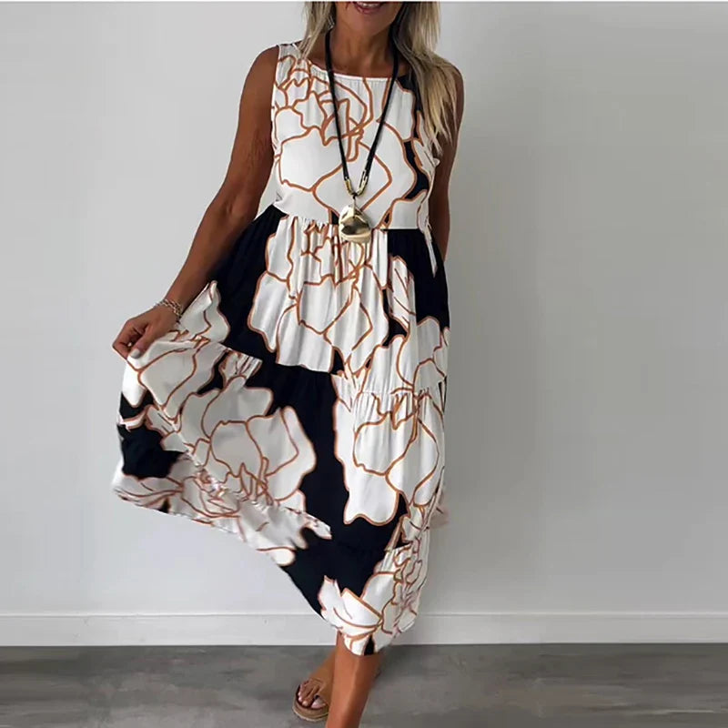 Vestito Floreale Astratto