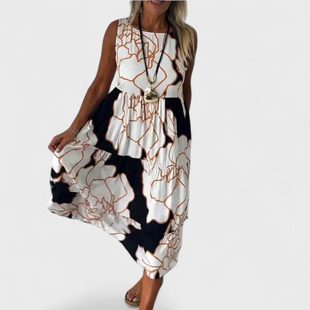 Vestito Estivo Floreale Midi