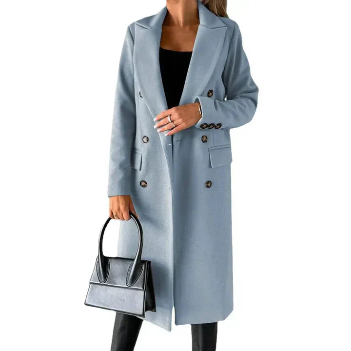 Cappotto Lungo Doppiopetto | Eleganza Classica | Look Professionale