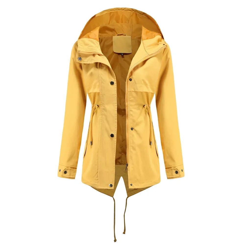 Giacca Impermeabile con Cappuccio | Stile Casual & Funzionale | Perfetta per la Mezza Stagione