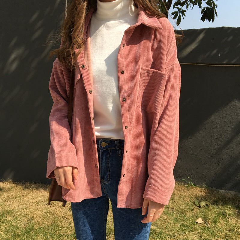 Camicia in Velluto a Coste | Cotone 100% | Look Casual e Morbido