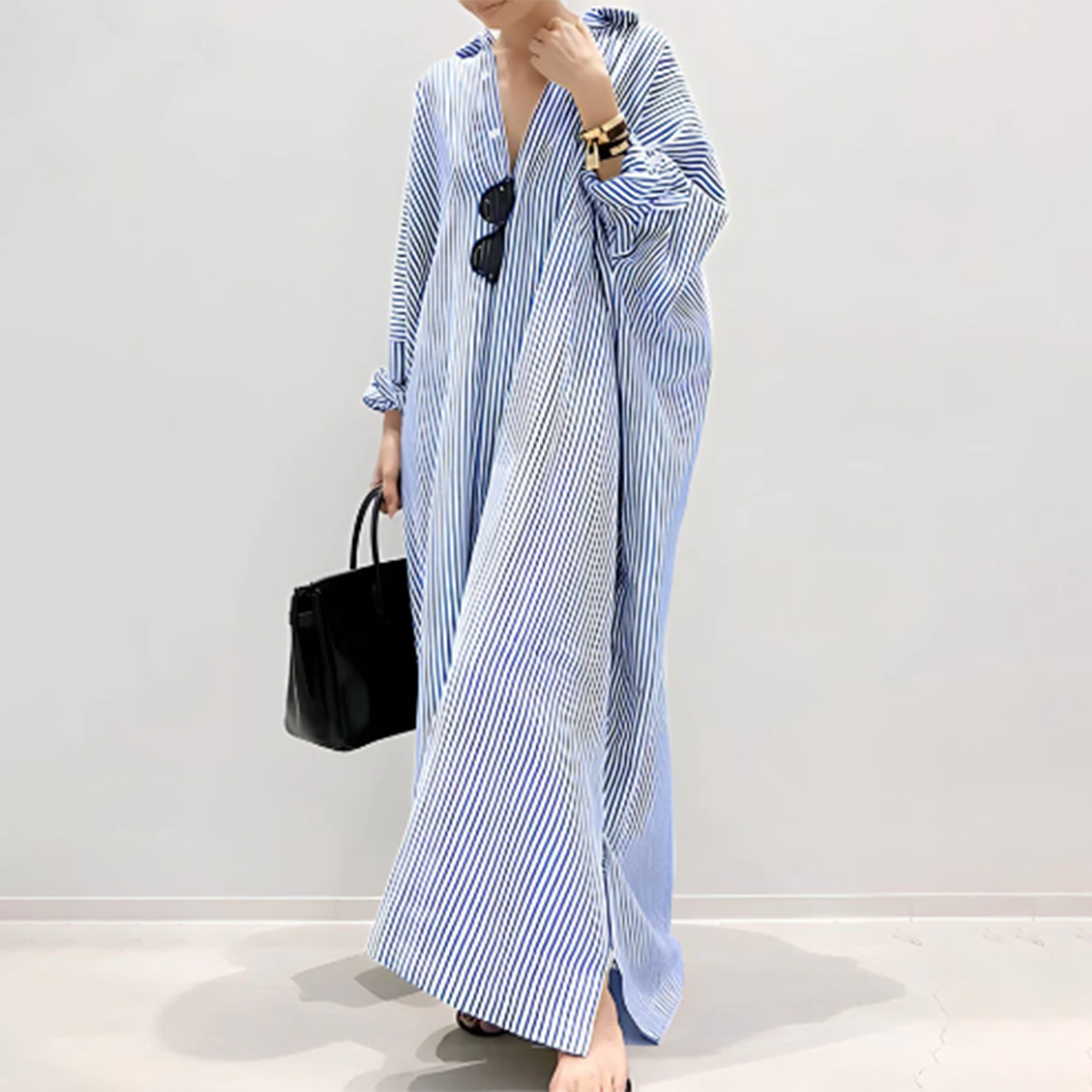Maxi Dress Chemisier | Oversize | Minimalista & Chic