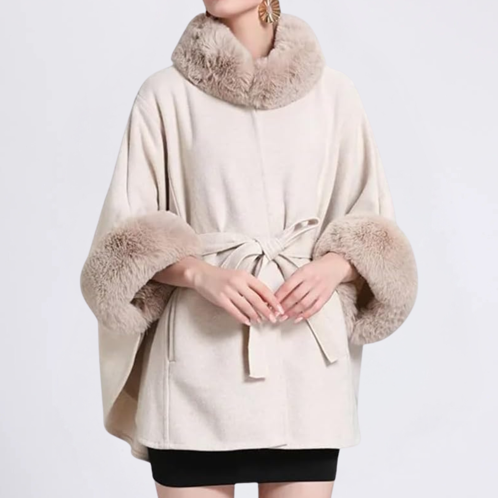 Mantella Donna | Eco-Pelliccia Morbida | Elegante e Calda