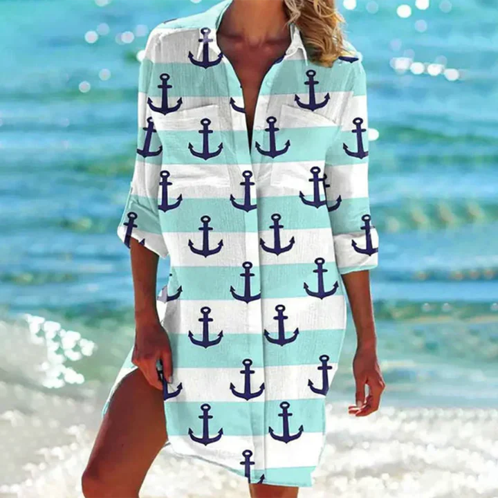 Beach Caftan | Stampa tropicale | Leggero e colorato