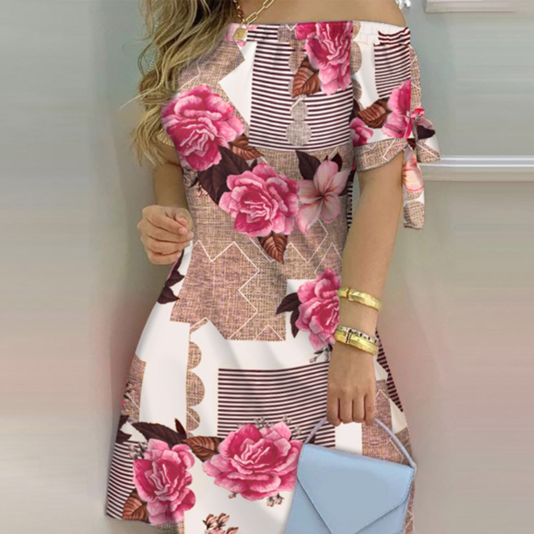 Mini Dress Off-Shoulder | Colorato | Fresco & Femminile