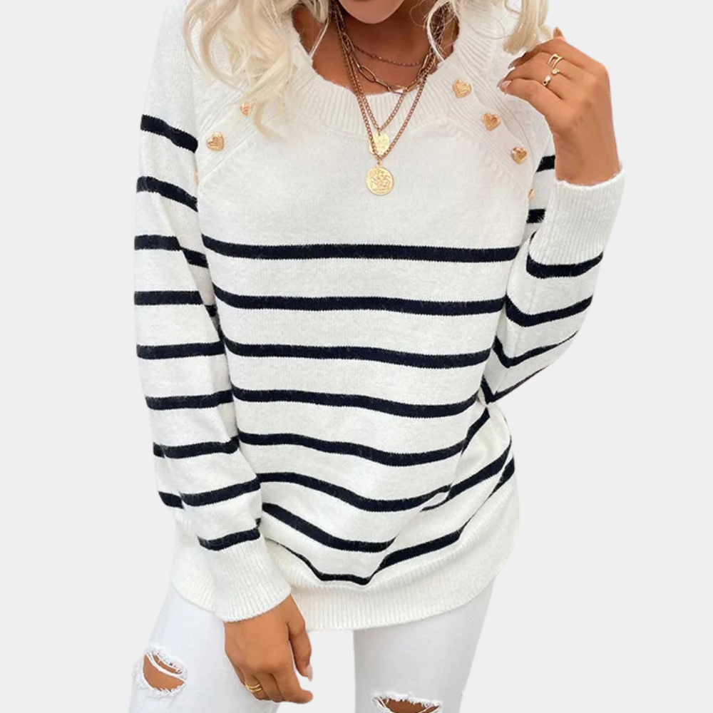 Maglione a Righe | Stile Classico e Versatile | Morbido e Chic