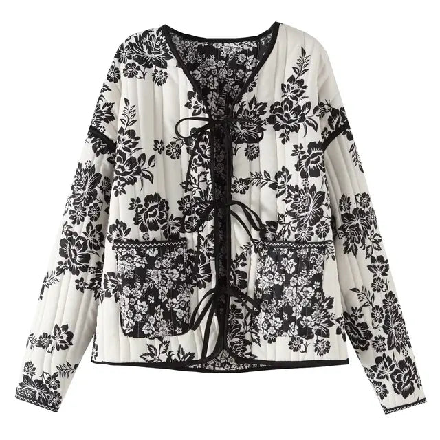 Giacca Trapuntata Patchwork | Stile Boho & Vintage | Perfetta per Look Casual Unici