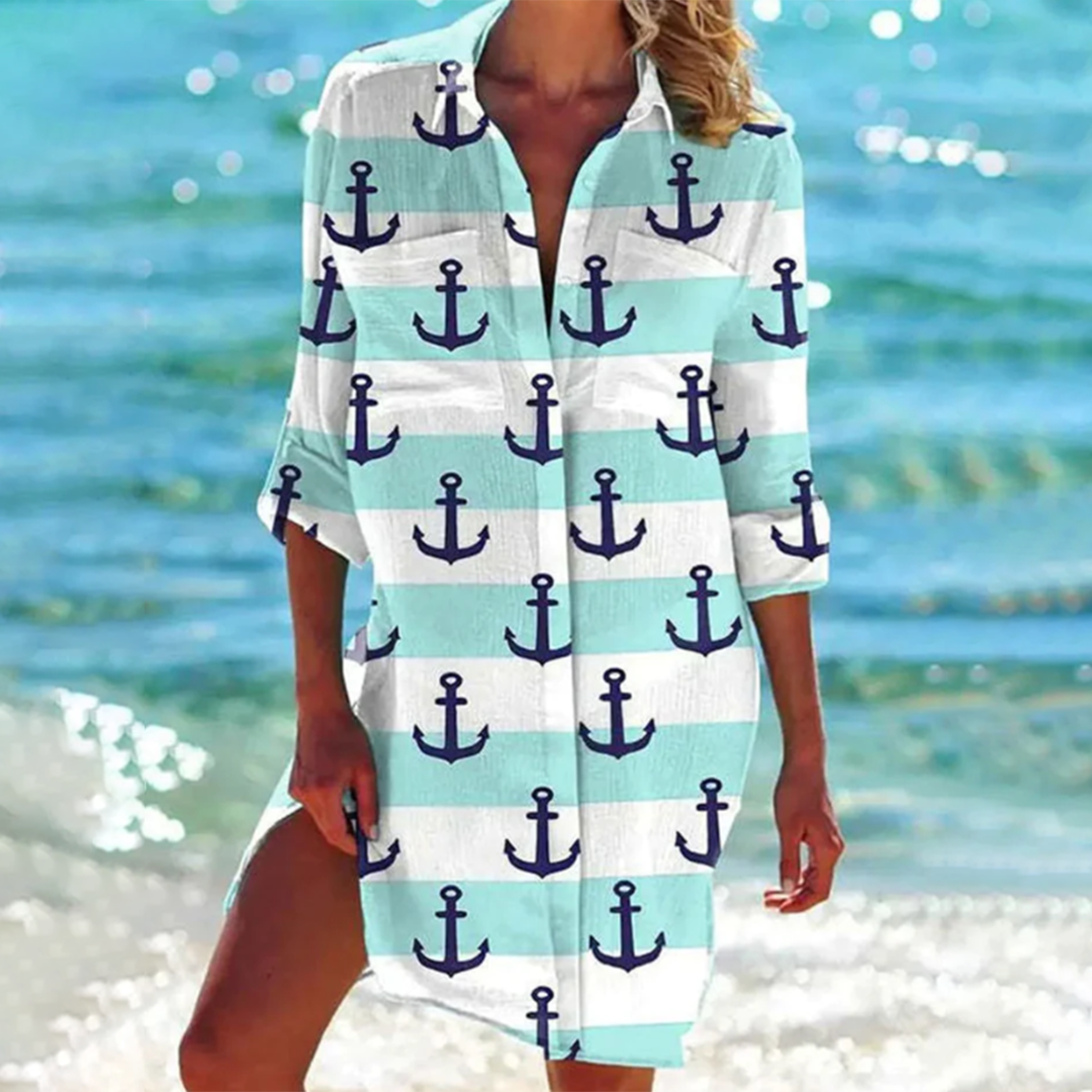 Camicia Copricostume Mare | Poliestere | Stampe Tropicali Estive