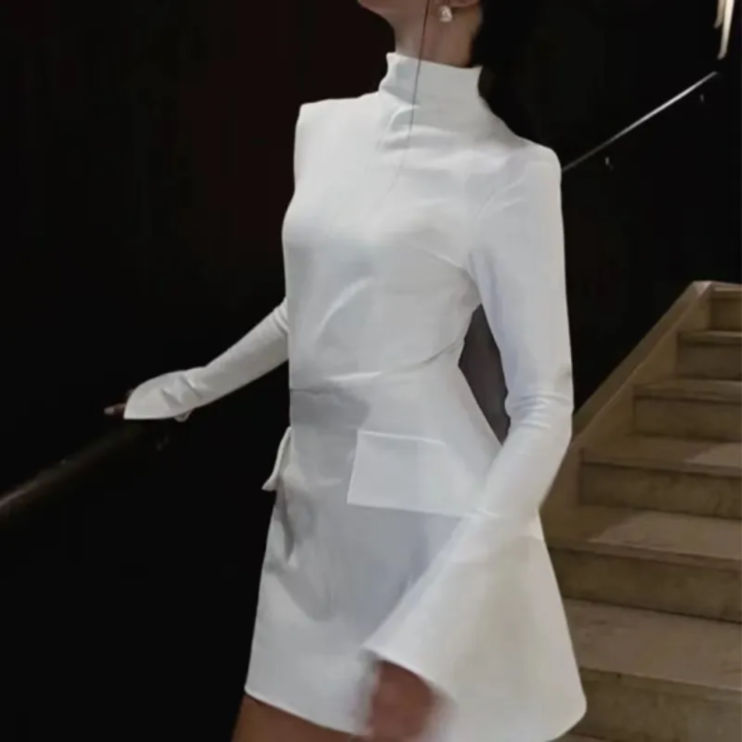 Mini Abito Collo Alto | Aderente ed Elegante | Chic e Sensuale