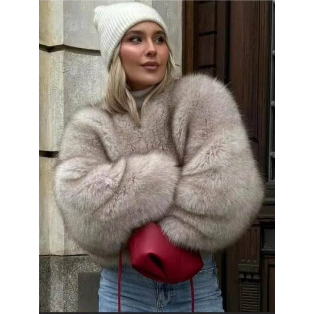 Giacca in Eco-Pelliccia | Morbida e Lussuosa | Perfetta per l’Inverno