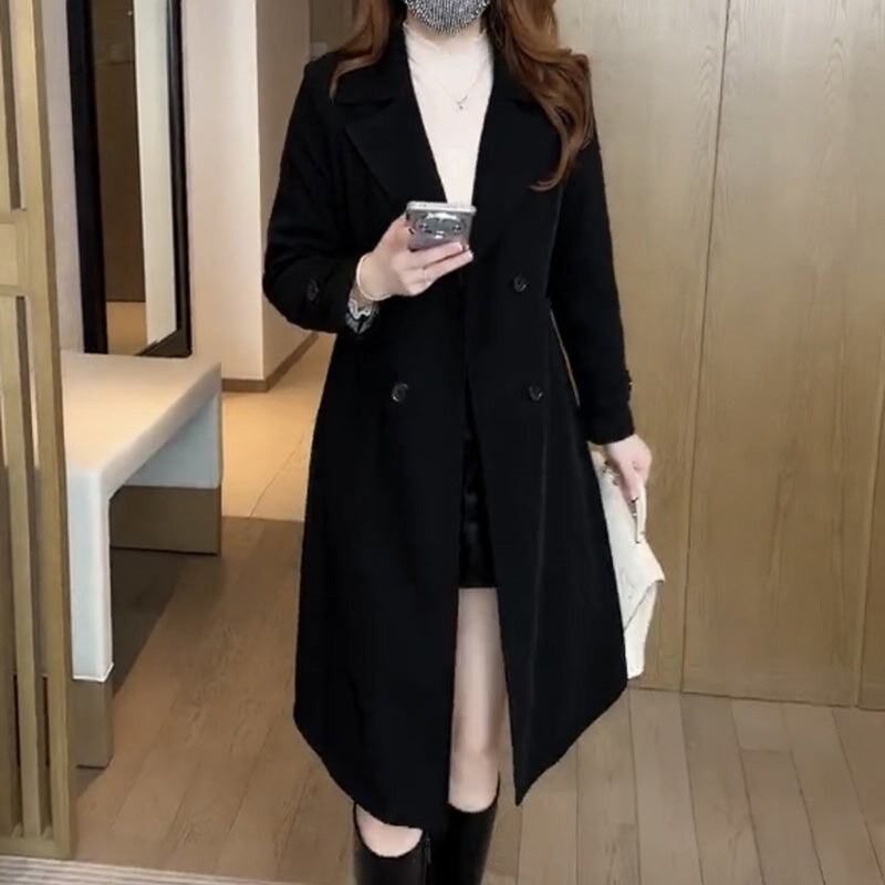 Trench Lungo Doppiopetto Donna
