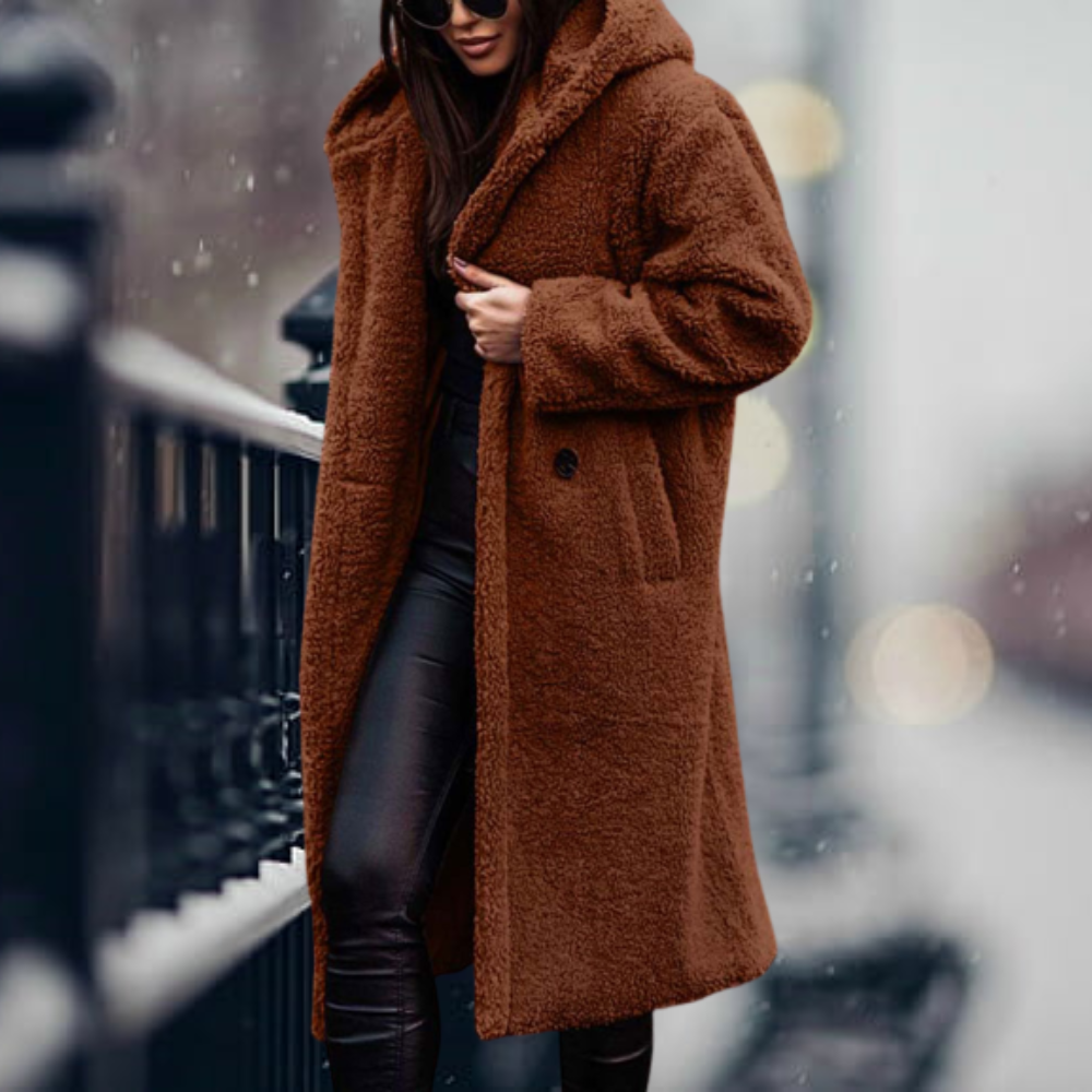 Cappotto Lungo in Pelliccia Sintetica | Morbido & Caldo | Stile Elegante