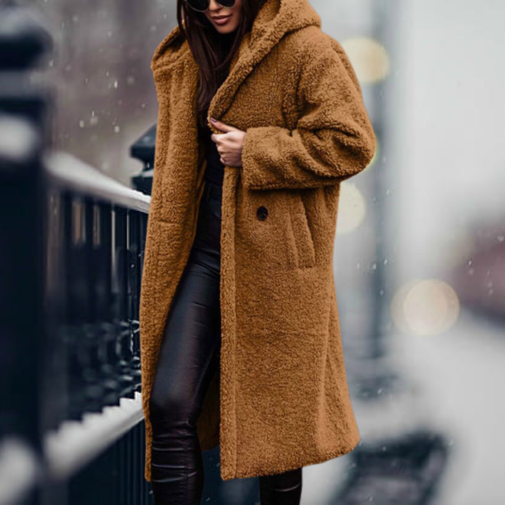 Cappotto Lungo in Pelliccia Sintetica | Morbido & Caldo | Stile Elegante