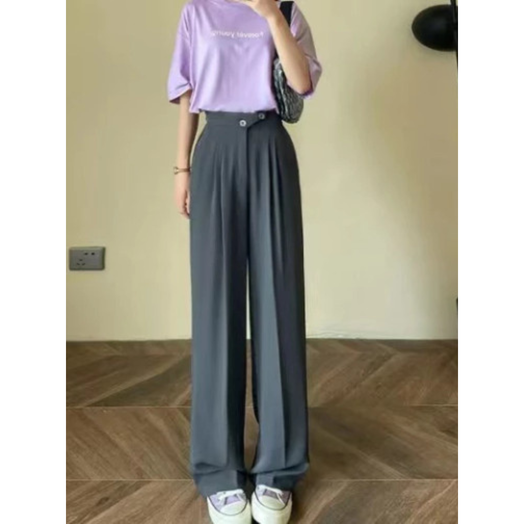 Pantaloni a Gamba Larga | Comodi e Versatili | Look Casual Chic