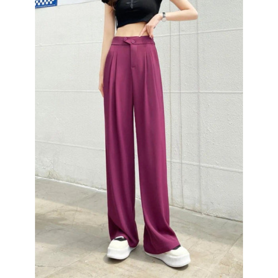Pantaloni a Gamba Larga | Comodi e Versatili | Look Casual Chic