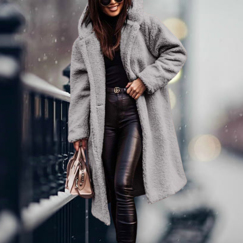 Cappotto Lungo in Pelliccia Sintetica | Morbido & Caldo | Stile Elegante