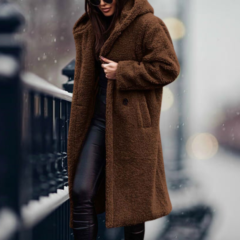 Cappotto Lungo in Pelliccia Sintetica | Morbido & Caldo | Stile Elegante