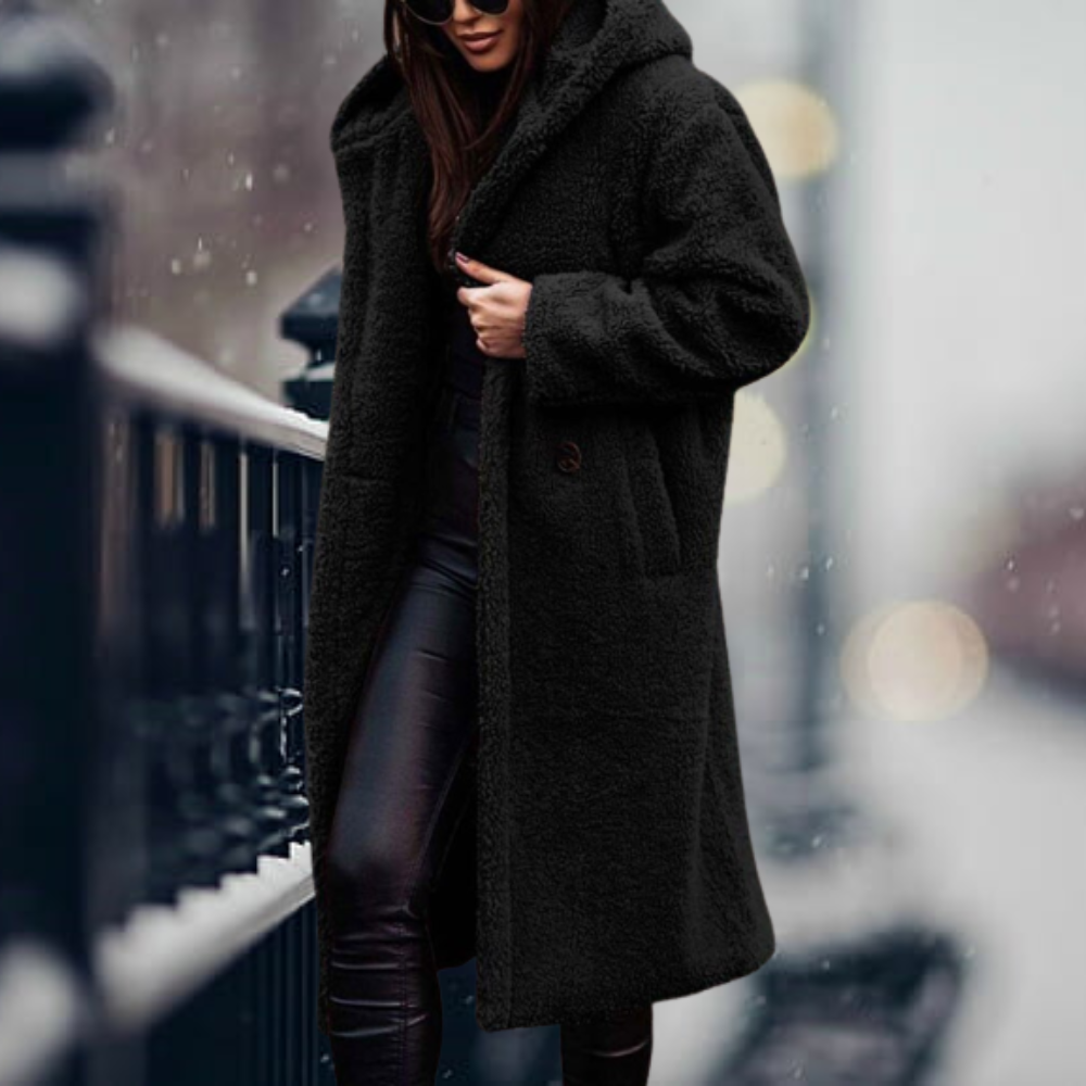 Cappotto Lungo in Pelliccia Sintetica | Morbido & Caldo | Stile Elegante