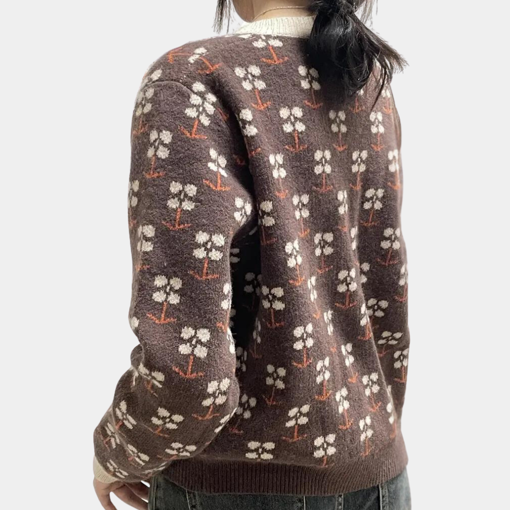 Cardigan Floreale | Stile Vintage | Morbido & Chic