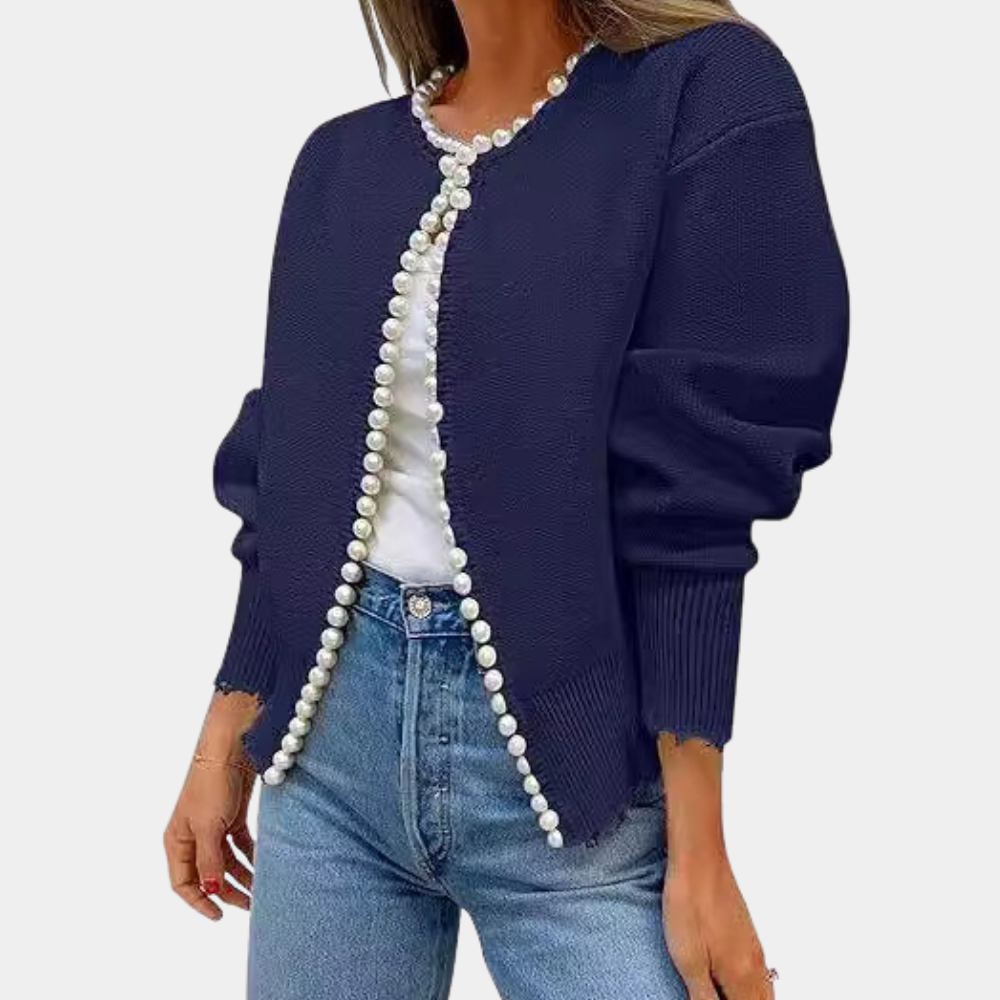 Cardigan con Bordo a Volant | Elegante e Versatile | Morbido e Chic