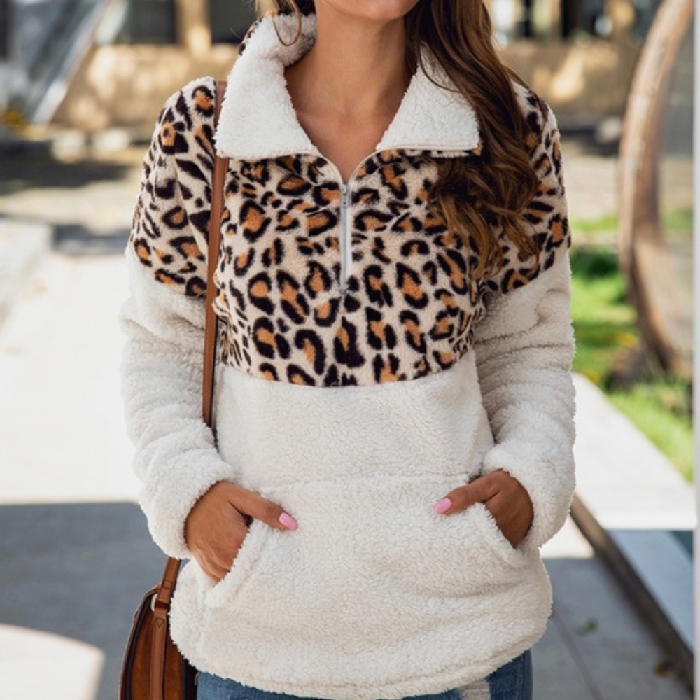 Felpa Teddy | Stampa Leopardata | Calda & Trendy